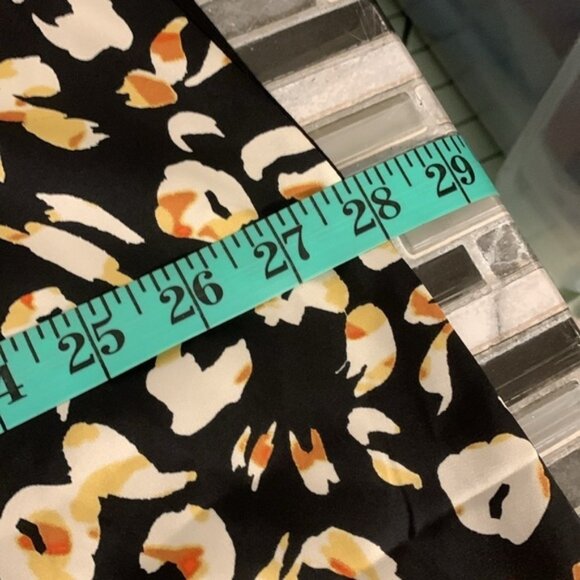 Addition Elle Black And Spotted Animal Print Blouse - Picture 6 of 7